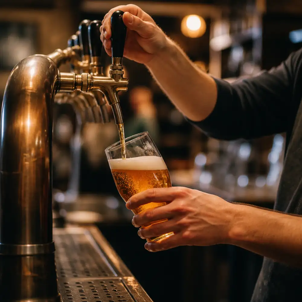točené pivo anglicky